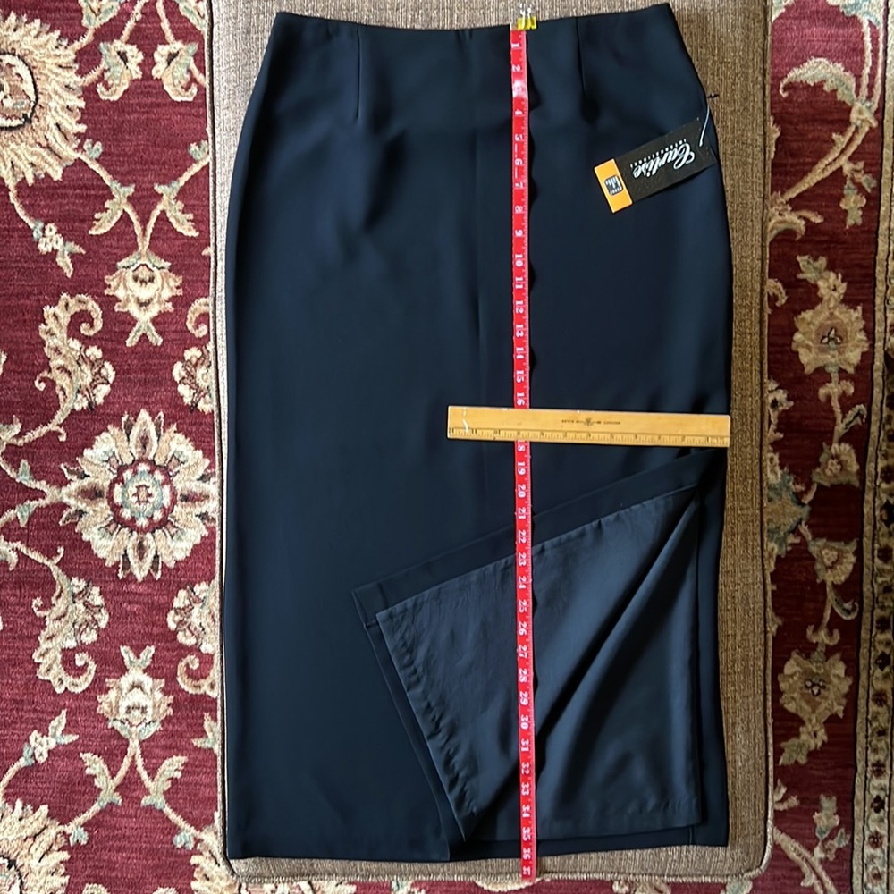 Black A-Line Long Skirt - Picture 3 of 14